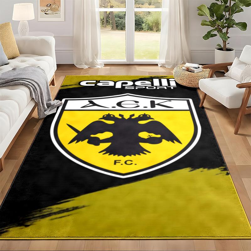 AEK Athens Carpet Door Mat for Living Room or Bedroom Protective Mat Under Chair Office Decoration Christmas Gift Birthday Present
