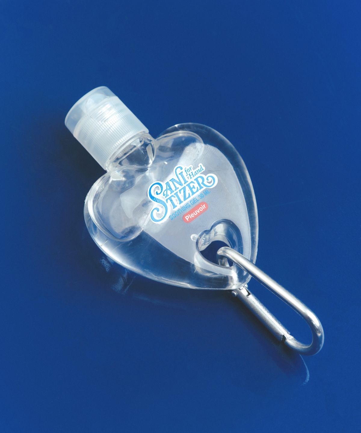 Heart Keyring Sanitizer Green Floral 30mL