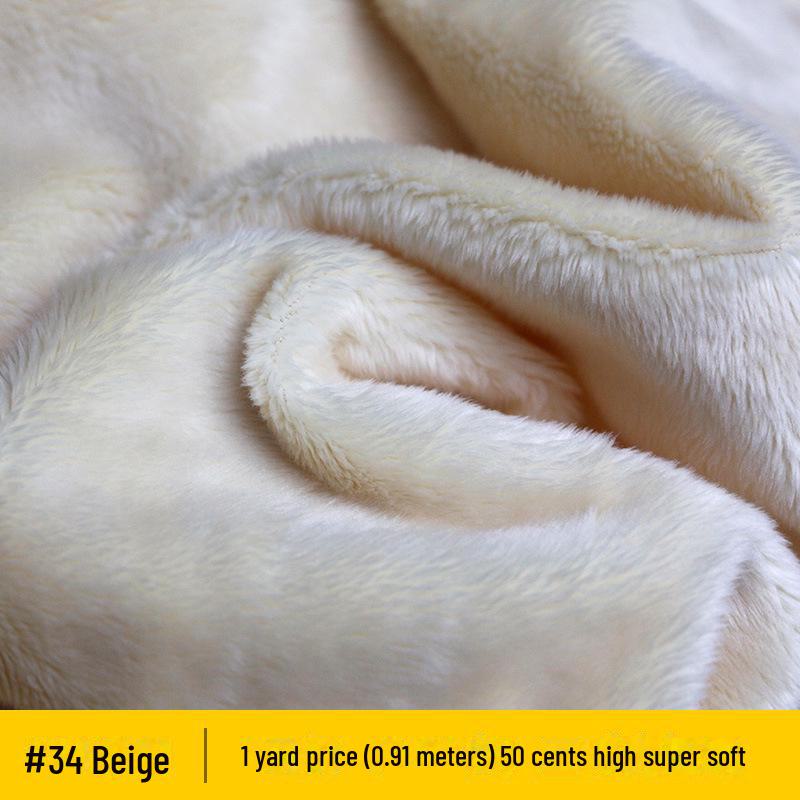 5mm Ultra-Soft Crystal Plush Fabric for Doll Pillows