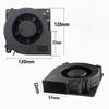 12032 Blower Fan DC5V 12V 24V Large Air Volume Fan Grill For Turbo Blower Cooling Fan For Camping Stove Cooking Fans
