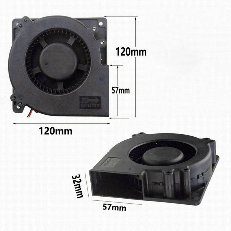 12032 Blower Fan DC5V 12V 24V Large Air Volume Fan Grill For Turbo Blower Cooling Fan For Camping Stove Cooking Fans