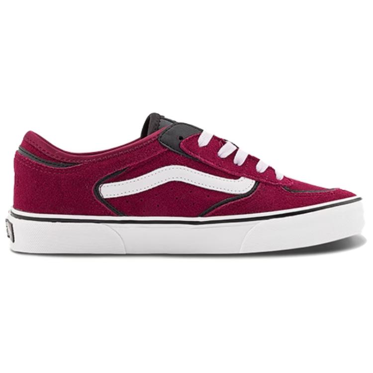 Vans Ua Rowley Classic Comfortable Versatile Low-Top Skate Shoes Unisex Sneakers Purple Red VN0A4BTT4QU1