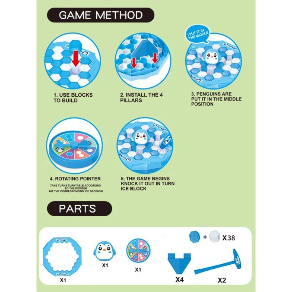 Trend Kids Toys Parent-Child Family Party Save Penguin Ice Block Breaker Trap Kids Adults Board Game Stress Reliever Fidget Toys