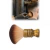 Wooden Handle Barber Neck Brush 15cm Length Professional Neck Brush Face Cleaning Brush Salon Tool