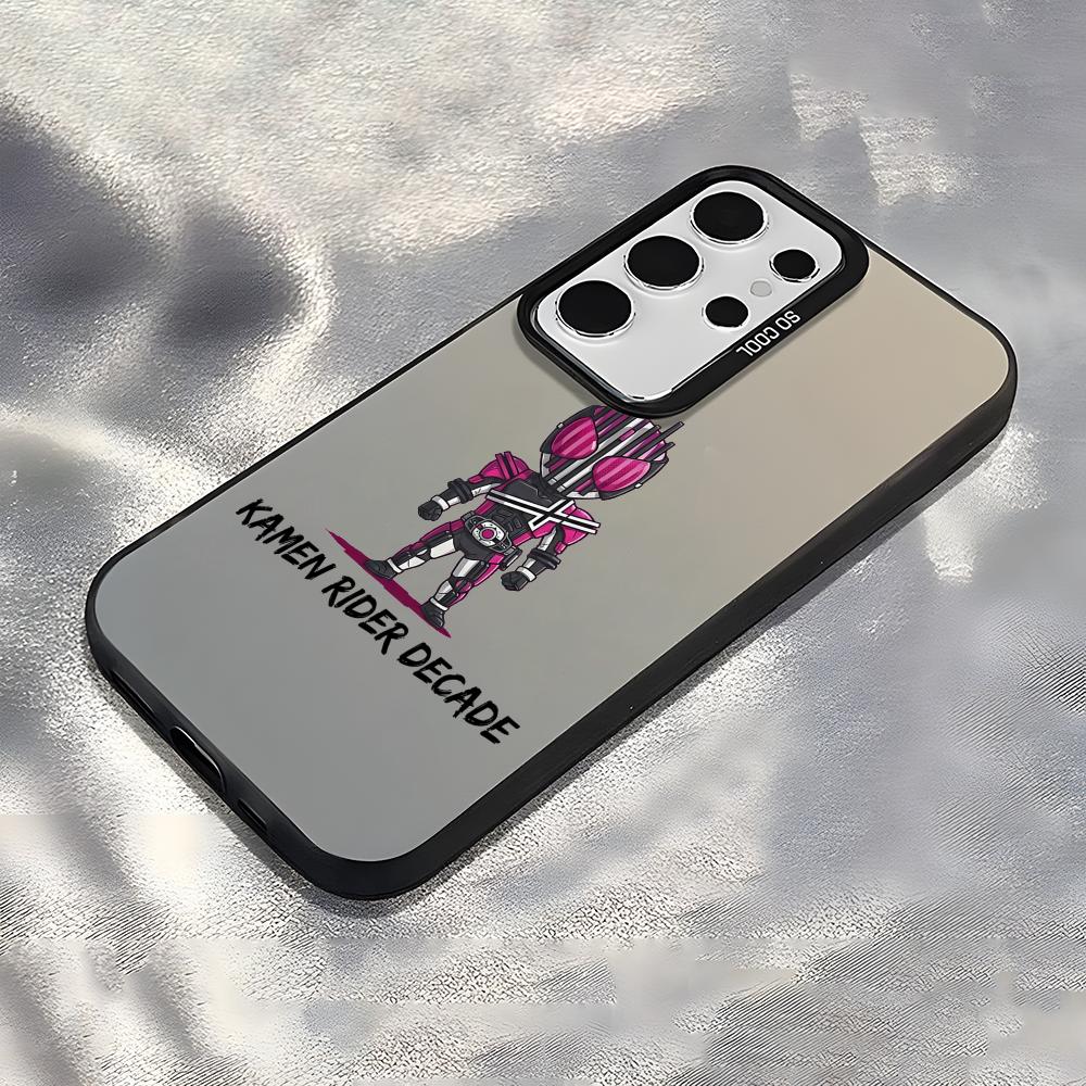 Classic K-Kamen Rider Phone Case For Samsung Galaxy S25 Edge S24 S23 S22 S21 S20 Ultra Funda Silicone Silver Cover
