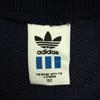 Adidas 80er Vintage hergestellt von Descente Kleeblatt-Logo Langarm Trainingsjacke Kinder Gebraucht