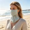 Gesichtsschutz Hochdichtes Anti-UV-Gewebe Sonnenschutz Gesichtsschutz 3D Maßgeschneiderte Passform Verstellbare Riemen Sommer Outdoor Gesicht