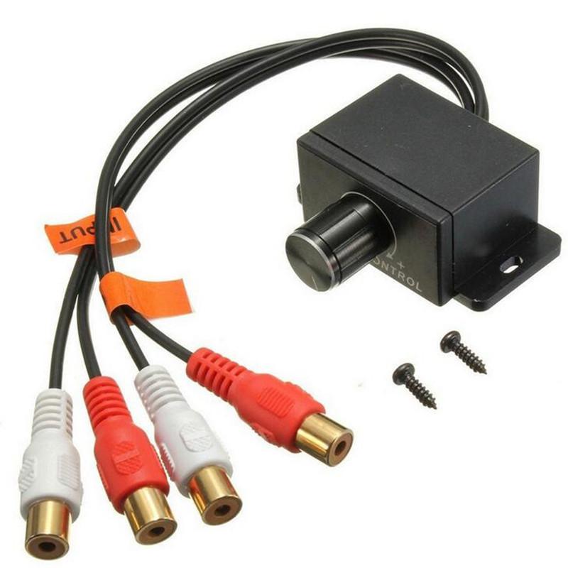 Universal Car Automobile Home Audio Amplifier Bass 2 RCA Level Remote Volume Control Knob