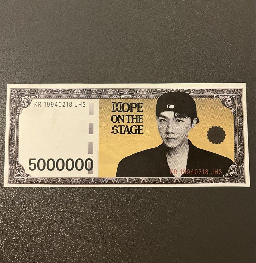 [USED] j-hope HOPE ON THE STAGE Seoul Hobby Money BTS