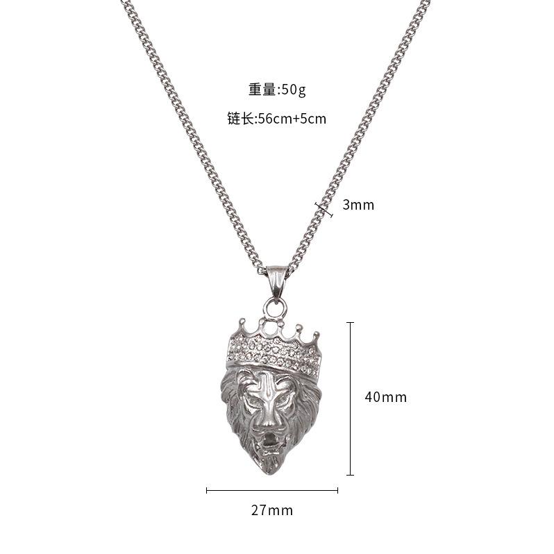 Source Hip Hop Stainless Steel Jewelry Boys Jewelry Lion Necklace Source Batch