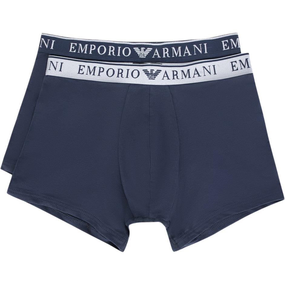Emporio Armani Мужские боксеры с принтом 2 шт. Синий 111769-3F720-70835 M