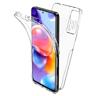 Custodia Doppia in Silicone a Copertura Totale 360° Per Samsung Galaxy A53 A52S A23 A12 A51 Honor 9X Redmi Note 11 10C iPhone 13 12 11 Pro Max Trasparente Morbida Rigida