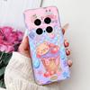 Soft Liquid Silicone Back Cover For Honor Magic 7 Pro Magic6 Lite Magic 5Lite Phone Case Marble Gothic Style Cartoon Clear Coque