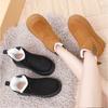 Fashion Winter Fashion New Women's Snow Boots Thick Soled Cotton Boots with Thick Velvet Solid Color Elastic Mouth Cotton Shoes
