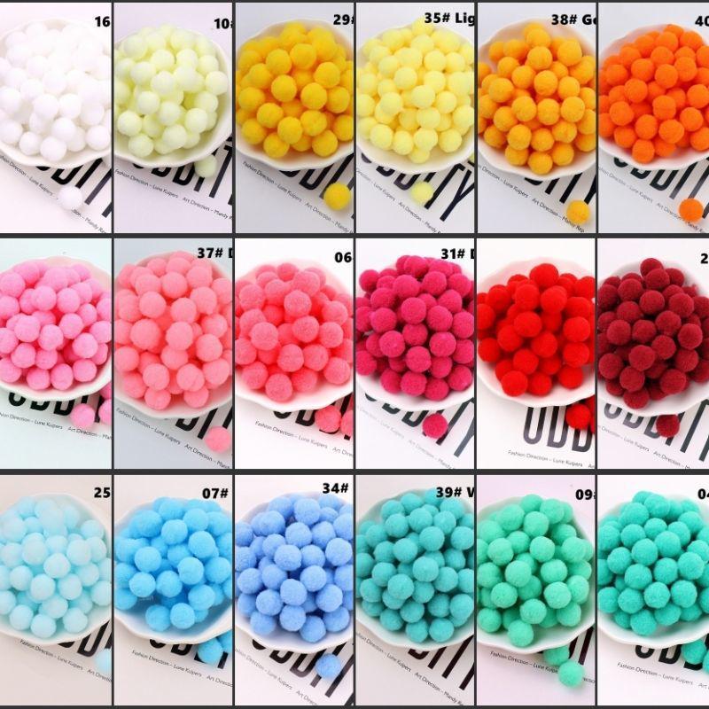 High Elastic Polyester Fluff Ball DIY Lace Black Long Hair Accessories