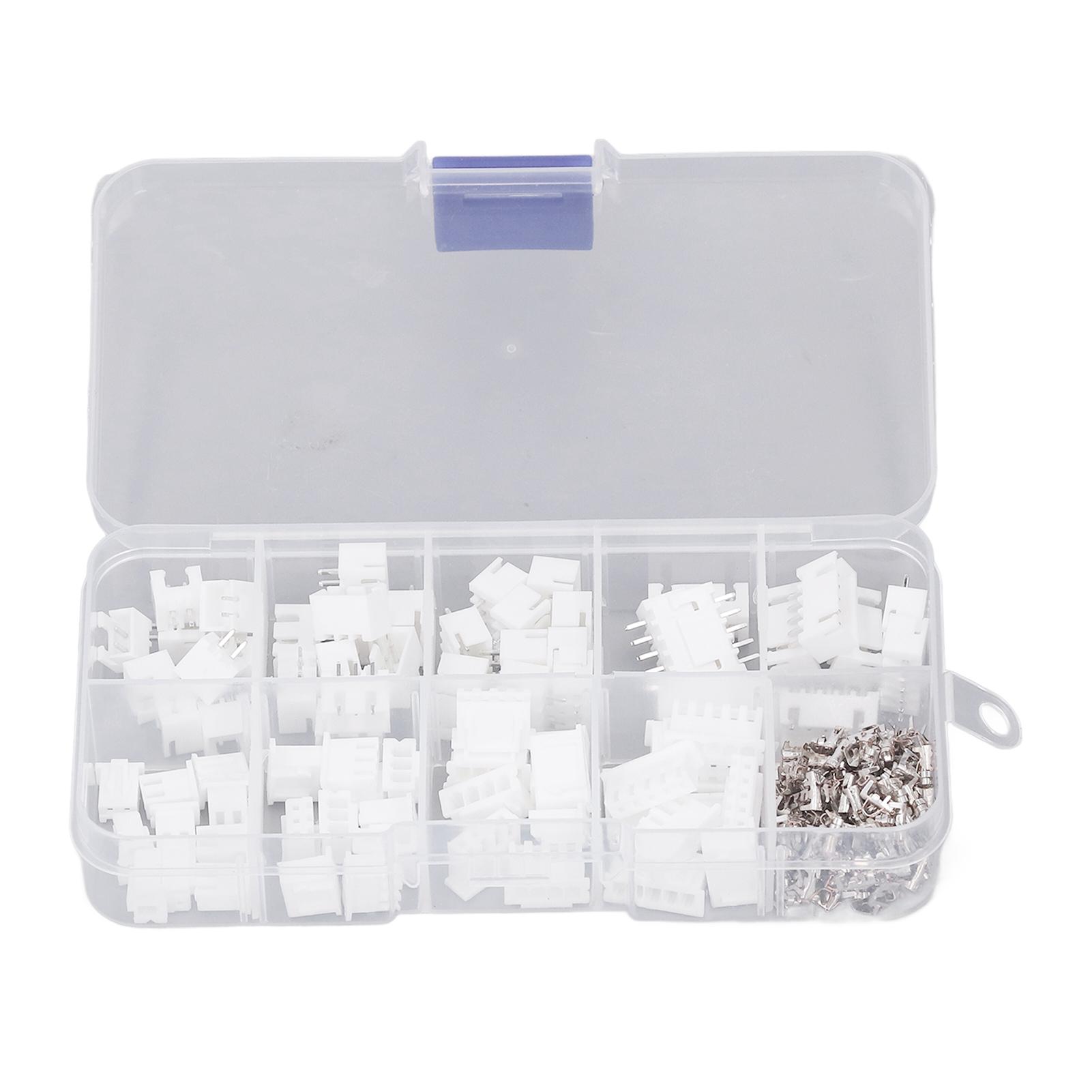 

230Pcs JST Connector Kit Пластикова оболонка Латунь Контакт 2P 3P 4P 5P XH2.54mm Чоловічий Жіночий Корпус Connect Connect