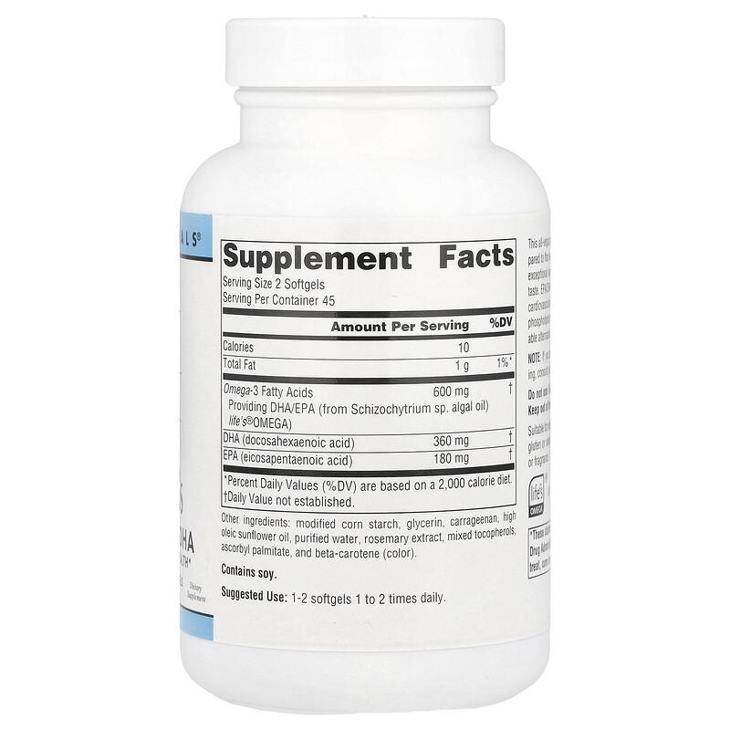Vegan Omega-3s, 300 mg , 90 Vegan Softgels