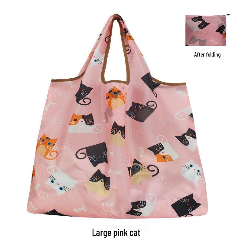 Bolsa Tote do Mickey: Sacola de Compras Grande, Dobrável, Ecológica, Impermeável de Tecido Oxford