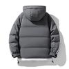 Large Size Striped Cotton Jacket Men's New Winter Loose Thickened Cotton Jacket Hooded Student Cotton Jacket Men's
