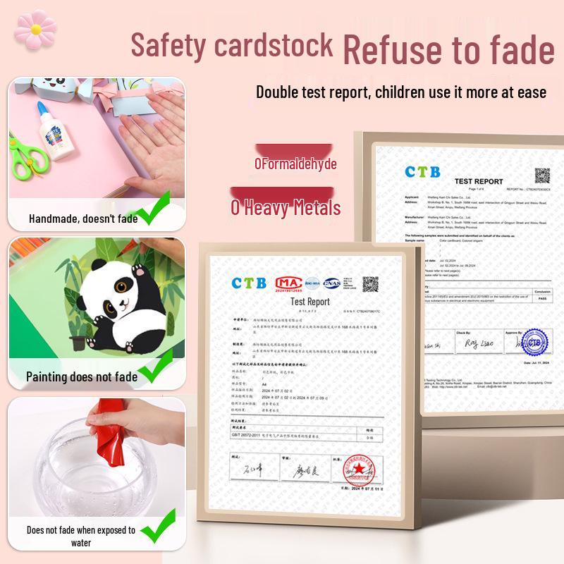 Macaron barevný karton A3/A4 4K/8K Origami papír pro studenty a pop-up knihy