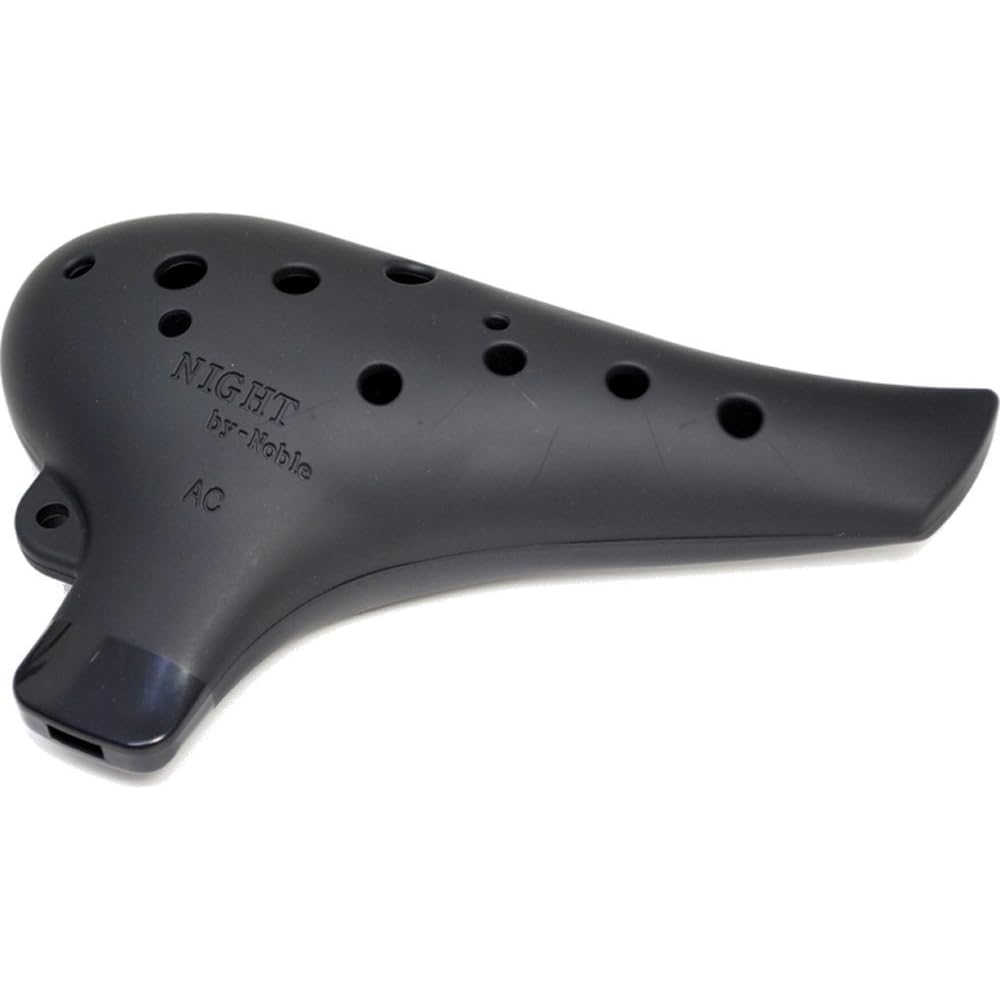 NIGHT by Noble Night Ocarina, Plastikowa, AC, Czarne gumowe wykończenie
