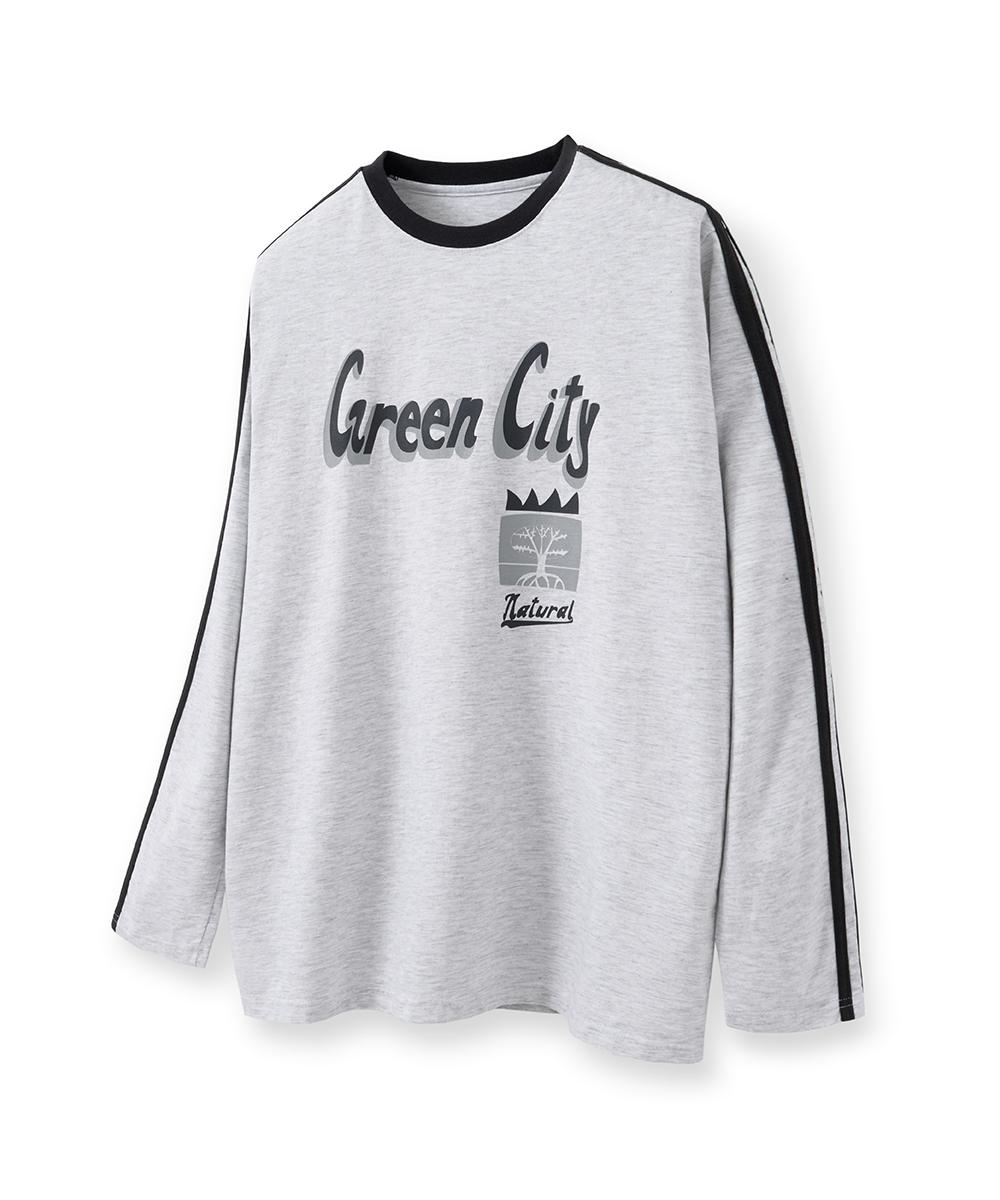 Whoops Green City Track Long Sleeve [White Melange] M