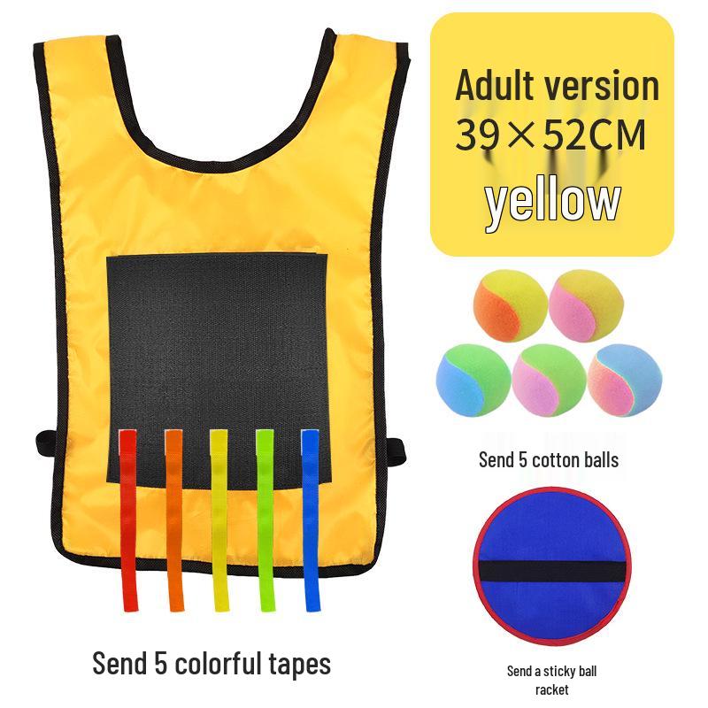 Children's Sticky Ball Dodgeball Vest for Outdoor Parent-Child Games