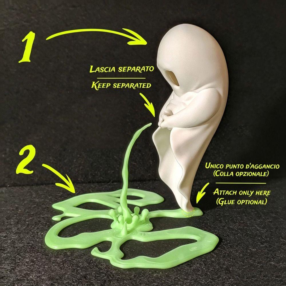 Funny Peeing Ghost Figurine Creative Playful Halloween Figurine Wacky Cute Squirt Ghost Statue Party Decoration