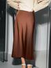2023 Spring European & American Satin Fishtail A-line Skirt for Women