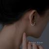 Charm 925 Silver Minimalist Hoop Earrings For Women Unisex Party Jewelry Gift Trendy