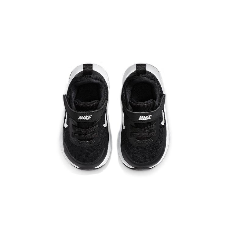 New Nike Wearallday Low Top Skateboard Shoes Black White Infant And Toddler CJ3818-002