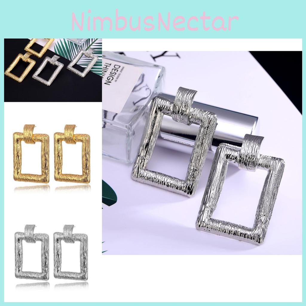Geometric Bold Shape Alloy Earrings For Women Ideal For Gifts Business