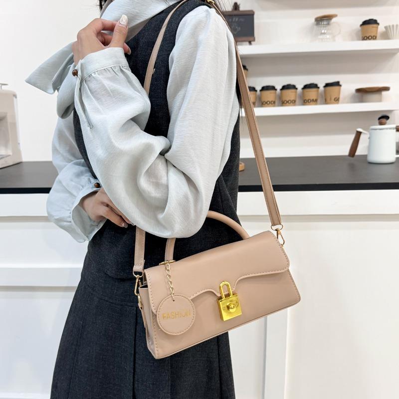 New niche high-end design sense fashion trend handbag solid color women's bag shoulder messenger bag