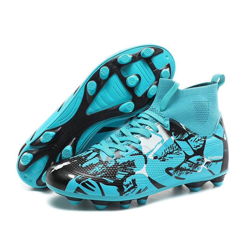 New football shoes large size non-slip men's and women's sports shoes broken nails college students indoor football game shoes