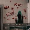 Self-paste Ghost Wall Sticker Waterproof Bloody Hand Decal  Halloween
