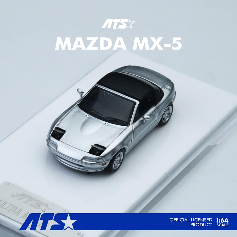 HobbyJAPAN ATS-MODELS 164 Mazda MX-5 Silber Fertigmodell ATS880103