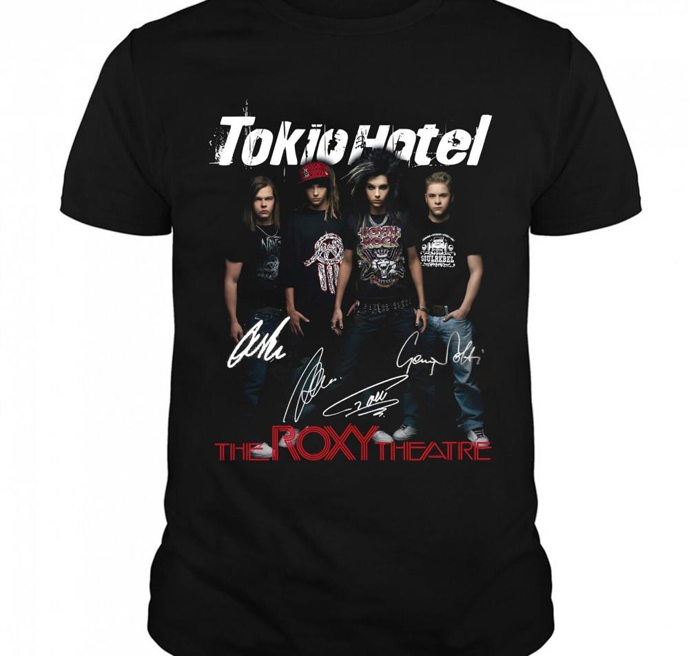 T-shirt autografata Tokio Hotel Cotone Nero Unisex Tutte le Taglie S-5Xl XX623