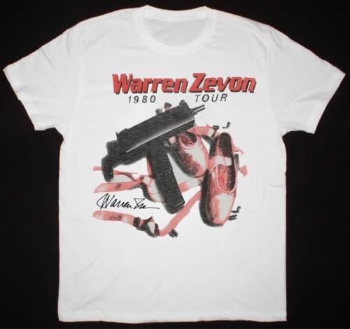 

1980 Tour Warren Zevon Shirt Short Sleeve White Unisex T-Shirt S-5XL QW2341 Unisex T-Shirt XL