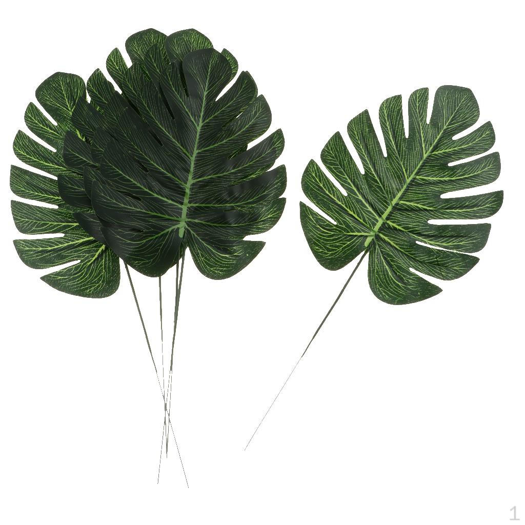 5 Artificial Faux Foliage Palm Home Decor
