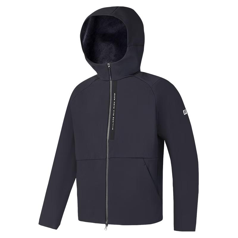 Мужская тканая куртка FILA с капюшоном и флисовой подкладкой M