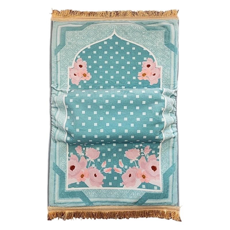 Polyester 8cm Thick Prayer Carpet Soft Comfortable Texture And Slip Resistant Base For Home Use 70x110cm Prayer Rug
