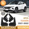 Car Fender  Mud Flaps For Hyundai Tucson TL 2010-2023 Ix35 Splash Guards MudFlaps Front Rear Mudguards  Auto