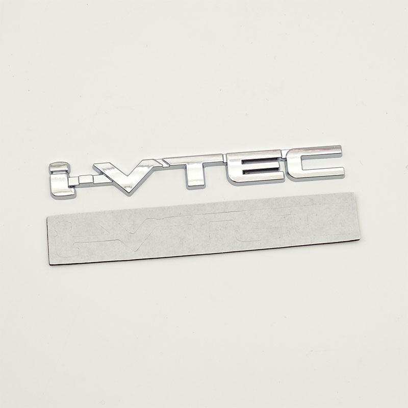 3D Metal i-VTEC VTEC Logo Car Rear Trunk Sticker Fender Side Badge Emblem for Honda Civic Accord Odyssey Spirior Fit CRV SUV