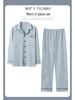 Men's Plus Size Long-Sleeve Plaid Cotton Pajamas for Spring & Autumn, Suitable for Outdoor Wear.
