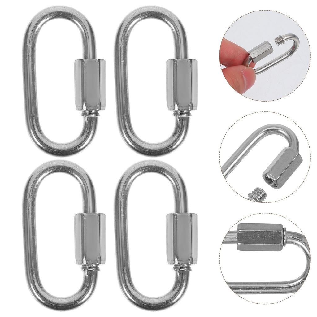 TOVINANNA 304 Stainless Steel Quick Link Chain Connector Set of