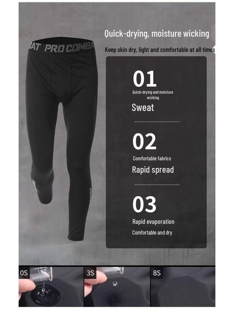 Men's Quick-Dry Summer Fitness Set: Ice Silk Short Sleeve & Tight Running Shorts