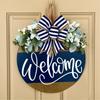 Handcrafted Wooden Letter Bowknot Holiday Garlands User Friendly Door Or Wall Hanging For Seasonal Homes Decoration