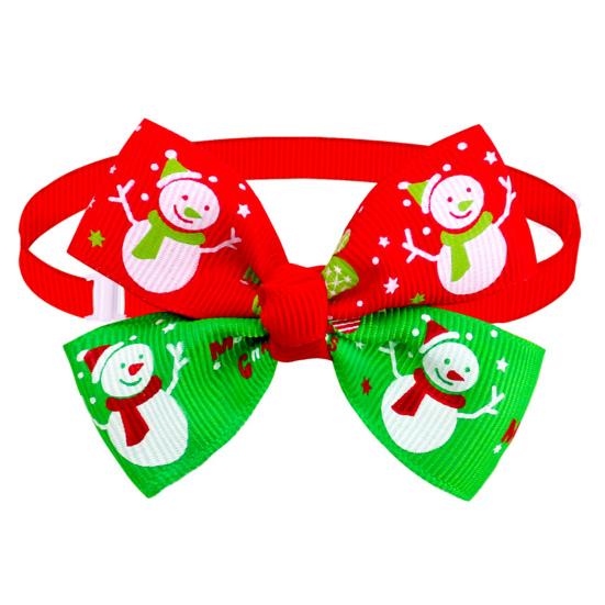 Cats Collar Christmas Series Pattern Decor Accessories Easy-wearing Pet Dogs Cat Bow Tie Pet Product