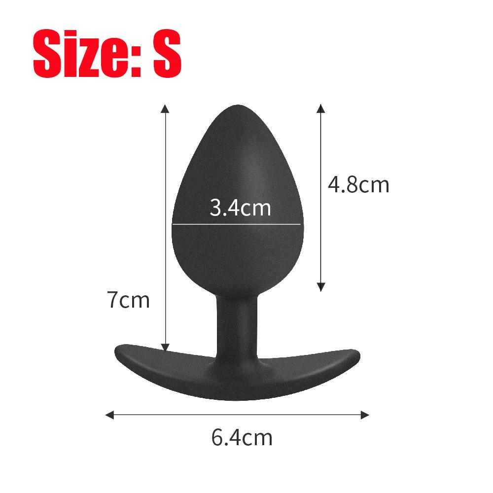 Built In Gravity Steel Ball Anal Bead Butt Plug for Men Women Anal Vibrator Prostate Massage Anal Plug Soft Silicone Masturbator