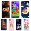Cute Cartoon Owl Transparent Phone Case for Redmi 10c Note 11 11T 8A 9A 9C 8 9 10 K40 Plus 12 Pro 4G Soft Cover Shell Fundas Cap